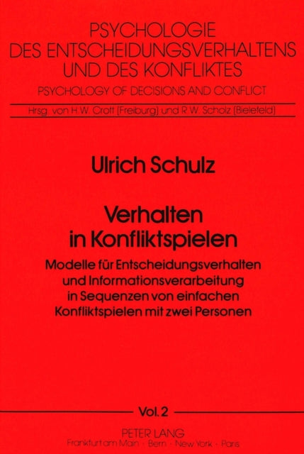 Book cover of: Verhalten in Konfliktspielen