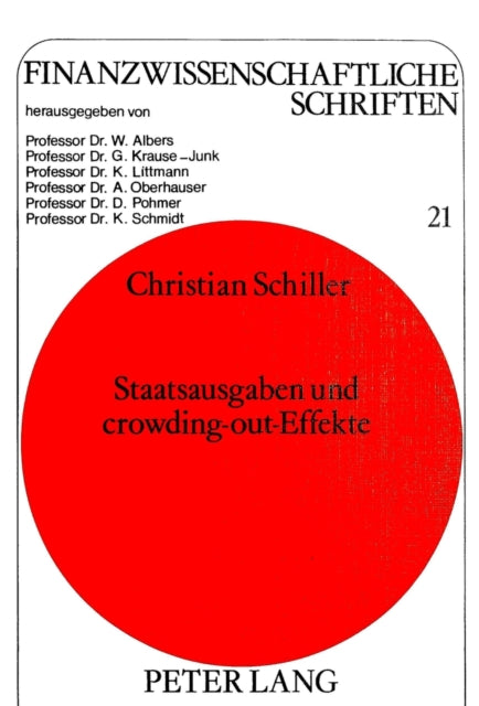 Book cover of: Staatsausgaben und crowding-out-Effekte