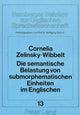 Book cover of: Die semantische Belastung von submorphematischen Einheiten im Englischen
