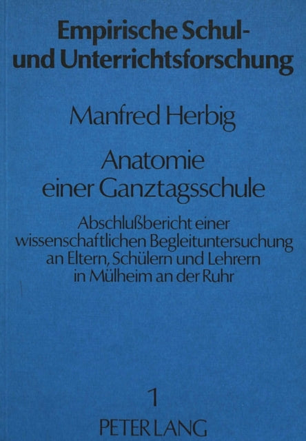 Book cover of: Anatomie einer Ganztagsschule