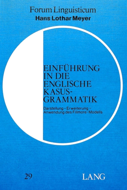 Book cover of: Einfuehrung in die englische Kasusgrammatik