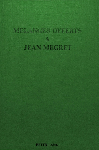 Book cover of: Melanges offerts a Jean Megret