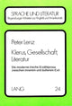 Book cover of: Klerus, Gesellschaft, Literatur