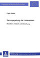 Book cover of: Satzungsgebung der Universitaeten