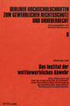 Book cover of: Das Institut der wettbewerblichen Abwehr