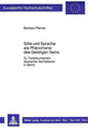 Book cover of: Sitte und Sprache als Phaenomene des Geistigen Seins