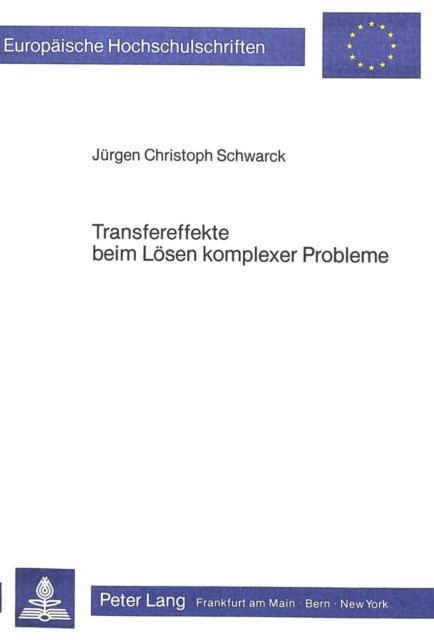 Book cover of: Transfereffekte beim Loesen komplexer Probleme