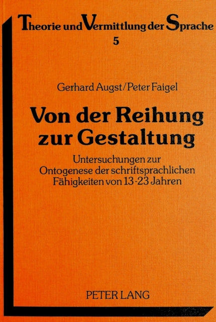 Book cover of: Von der Reihung zur Gestaltung