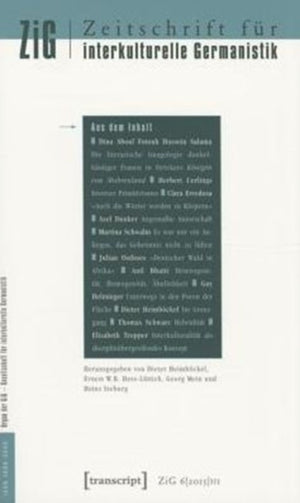 Zeitschrift fur interkulturelle Germanistik (Jou - Vol. 7, Issue 2/2016: Transitraume