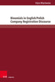 Book cover of: Binomials in English/Polish Company Registration Discourse. By: Edyta Wieclawska