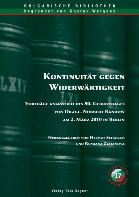 Book cover of: Kontinuitaet Gegen Widerwaertigkeit. By: Helmut Schaller