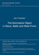 Book cover of: Nominative Object in Slavic, Baltic, and West Finnic