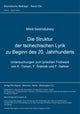 Book cover of: Die Struktur der tschechischen Lyrik zu Beginn des 20. Jahrhunderts