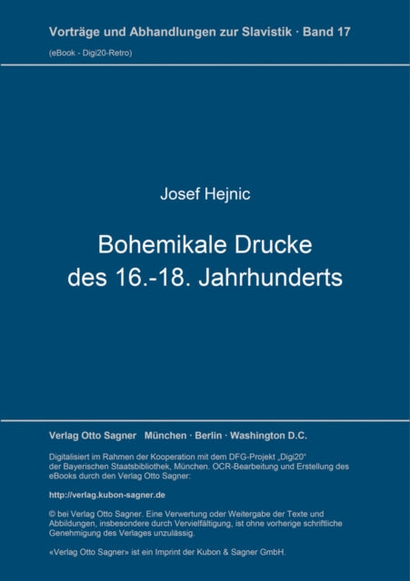 Book cover of: Fragen der bibliographischen Beschreibung der Tschechischen und fremdsprachigen Bohemikalen Drucke des 16. - 18. Jahrhunderts