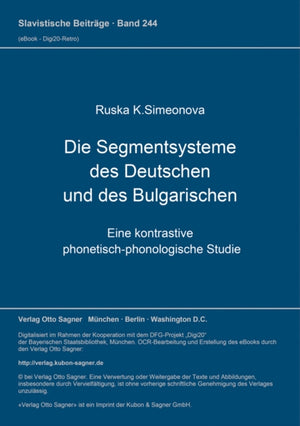 Die Segmentsysteme des Deutschen und des Bulgarischen