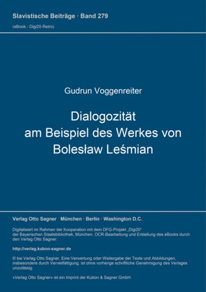 Dialogozitaet am Beispiel des Werkes von Boleslaw Lesmian