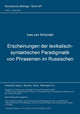 Book cover of: Erscheinungen der lexikalisch-syntaktischen Paradigmatik von Phrasemen im Russischen