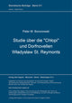 Book cover of: Studie ueber die "Chlopi" und Dorfnovellen Wladyslaw St. Reymonts