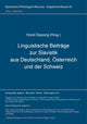 Book cover of: Linguistische Beitraege zur Slavistik aus Deutschland, Oesterreich und der Schweiz