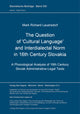 Book cover of: Question of 'Cultural Language' and Interdialectal Norm in 16th Century Slovakia