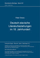 Book cover of: Deutsch-slavische Literaturbeziehungen im 18. Jahrhundert