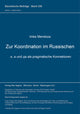 Book cover of: Zur Koordination im Russischen