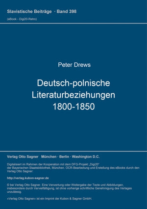 Deutsch-polnische Literaturbeziehungen 1800-1850