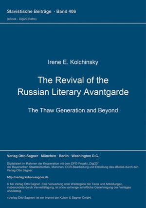 Revival of the Russian Literary Avantgarde
