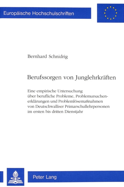 Book cover of: Berufssorgen von Junglehrkraeften