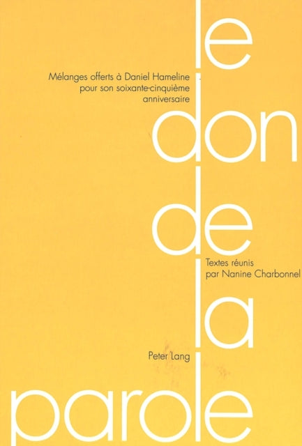 Book cover of: Le don de la parole