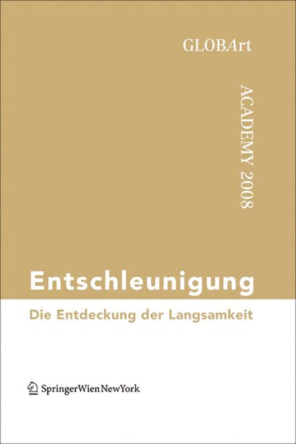 Book cover of: Entschleunigung. By: GlobArt