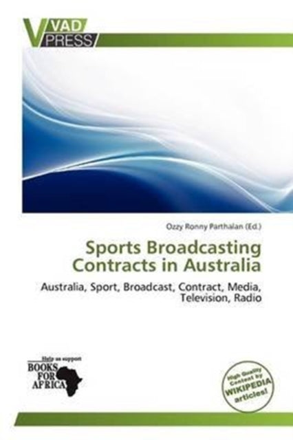 Book cover of: Sports Broadcasting Contracts in Australia
