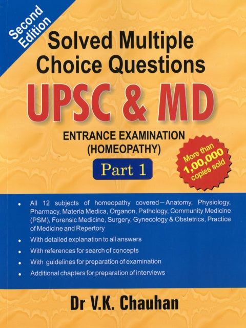 Book cover of: Solved Multiple Choice Questions UPSC & M.D.. By: V. K. Chauhan