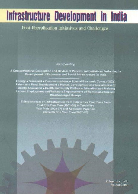 Book cover of: Infrastructure Development in India. By: K. Narindar Jetli