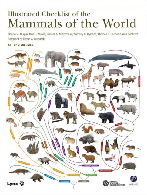 Book cover of: Illustrated Checklist of the Mammals of the World. 2 volums. By: Connor J. Burgin