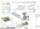 Book cover of: Off Grid House Plans. By: Anna Minguet