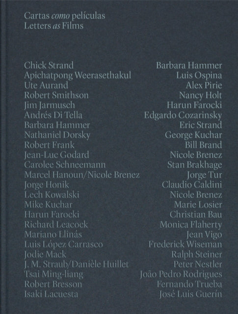 Book cover of: Film Letters. By: Garbine Ortega