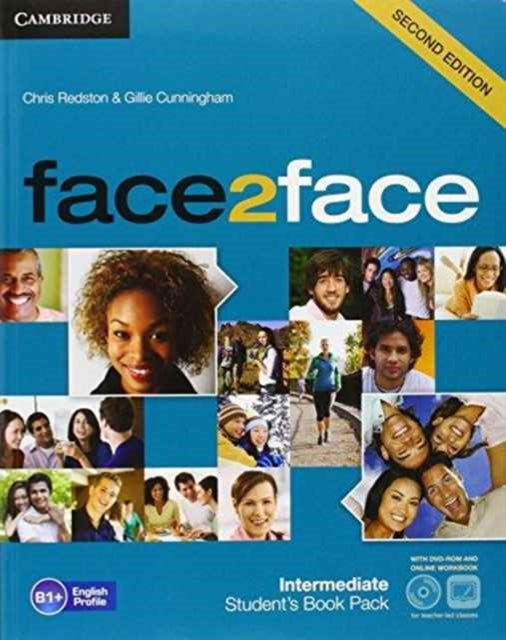 Book cover of: face2face for Spanish Speakers Intermediate Student's Pack(Student's Book with DVD-ROM, Spanish Speakers Handbook with Audio CD,Online Workbook). By: Chris Redston