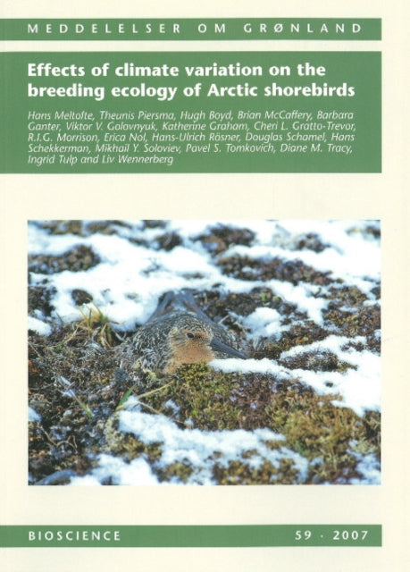 Book cover of: Effects of Climate Variation on the Breeding Ecology of Arctic Shorebirds