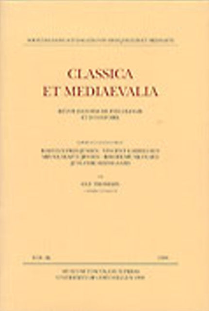Book cover of: Classica et Mediaevalia