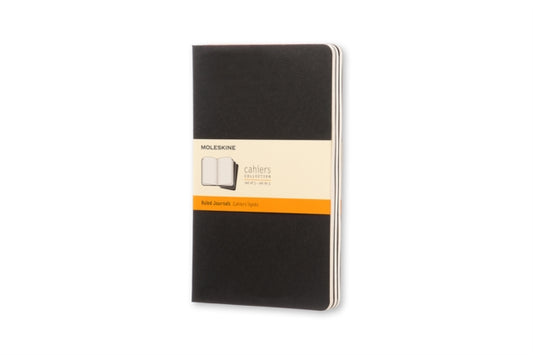 Book cover of: Moleskine Ruled Cahier L - Black Cover (3 Set). By: Moleskine