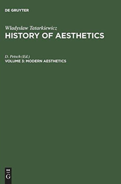 Book cover of: Modern Aesthetics. By: Władysław Tatarkiewicz