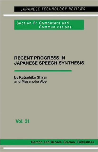 Book cover of: Japanese Speech Synthesis. By: Jeffry H. Shirai