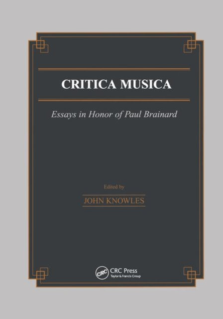 Book cover of: Critica Musica. By: J. Knowles
