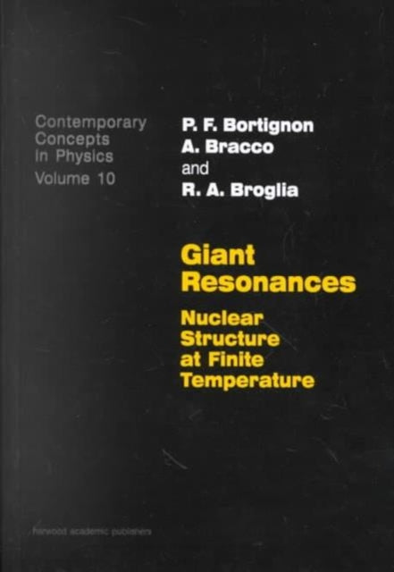 Book cover of: Giant Resonances