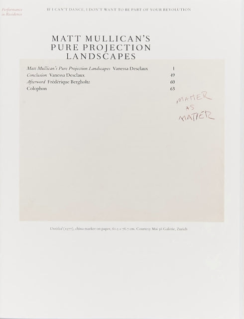 Book cover of: Matt Mullican's Pure Projection Landscapes. By: Vanessa Desclaux
