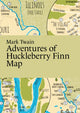 Book cover of: Mark Twain, Adventures of Huckleberry Finn Map