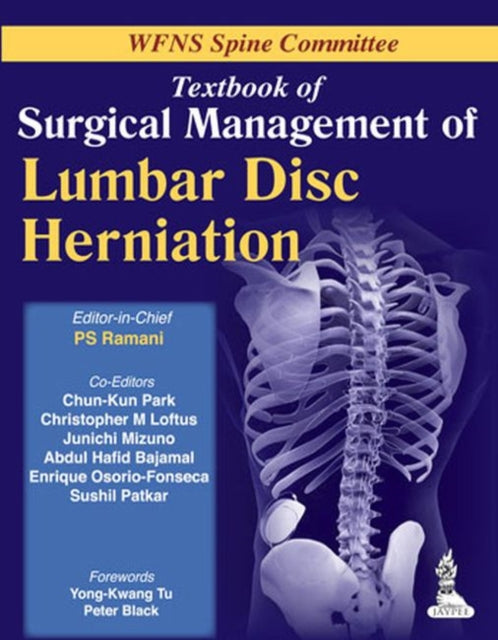 Book cover of: Textbook of Surgical Management of Lumbar Disc Herniation. By: Pī. Esa Rāmāṇī