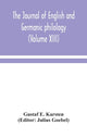 Book cover of: Journal of English and Germanic philology (Volume XIII)