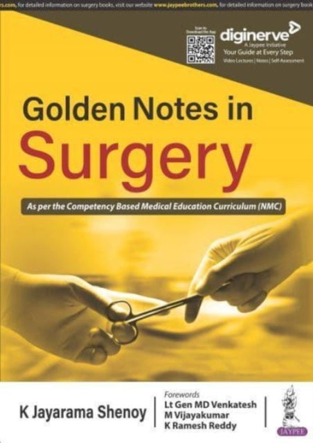 Book cover of: Golden Notes in Surgery. By: K. Jayarama Shenoy